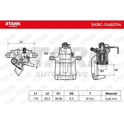 Brake Caliper Stark SKBC-0460114 SKBC-0460114 - photo 3