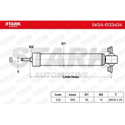Shock Absorber Stark SKSA-0133434 SKSA-0133434 - photo 6