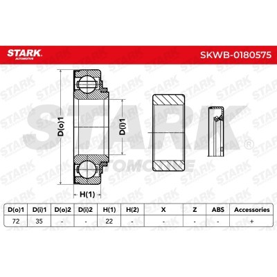 Wheel Bearing Stark SKWB-0180575 SKWB-0180575 - photo 3