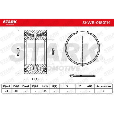 Wheel Bearing Stark SKWB-0180114 SKWB-0180114 - photo 3