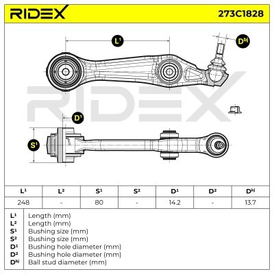 Control Arm RIDEX 273C1828 273C1828 - photo 7