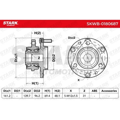 Wheel Bearing Stark SKWB-0180687 SKWB-0180687 - photo 4