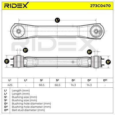 Control Arm RIDEX 273C0470 273C0470 - photo 10