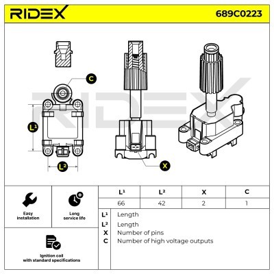 Ignition Coil RIDEX 689C0223 689C0223 - photo 6