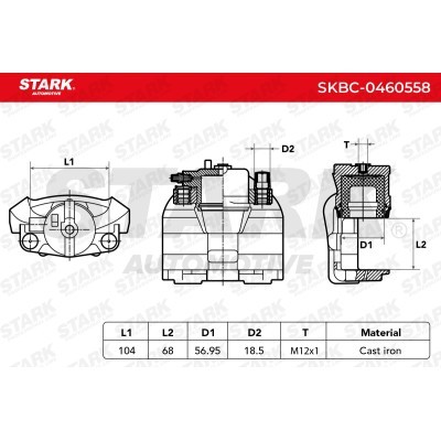 Brake Caliper Stark SKBC-0460558 SKBC-0460558 - photo 6