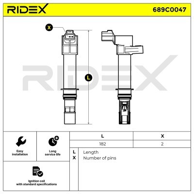 Ignition Coil RIDEX 689C0047 689C0047 - photo 4