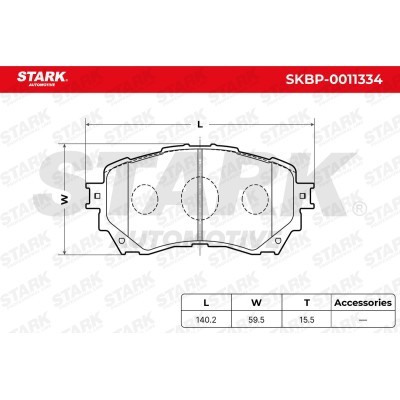 Brake Pads Set Stark SKBP-0011334 SKBP-0011334 - photo 6