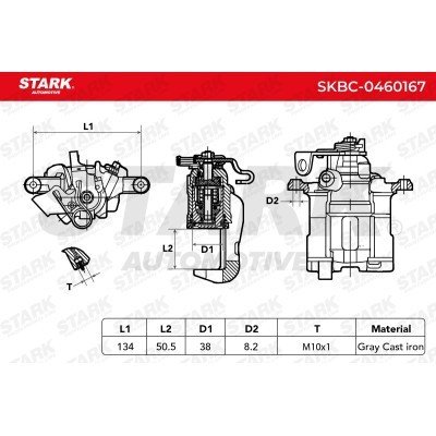 Brake Caliper Stark SKBC-0460167 SKBC-0460167 - photo 4