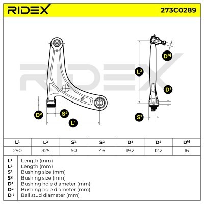 Control Arm RIDEX 273C0289 273C0289 - photo 6