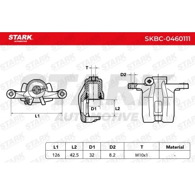 Brake Caliper Stark SKBC-0460111 SKBC-0460111 - photo 3