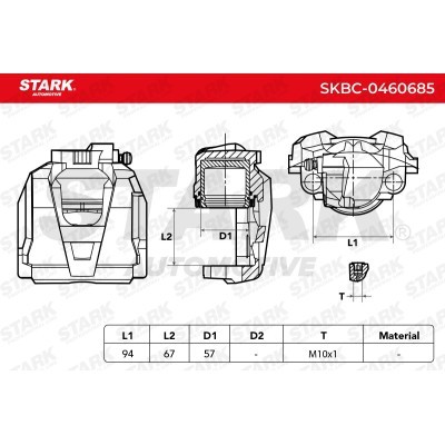 Brake Caliper Stark SKBC-0460689 SKBC-0460689 - photo 6
