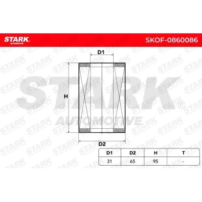 Oil Filter Stark SKOF-0860086 SKOF-0860086 - photo 3