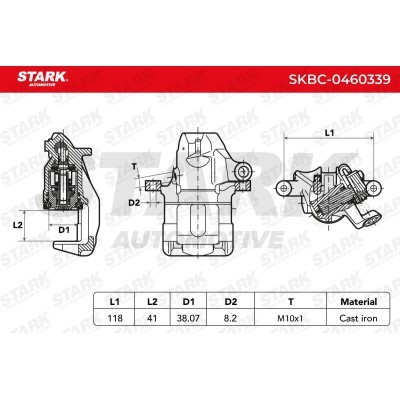 Brake Caliper Stark SKBC-0460339 SKBC-0460339 - photo 4