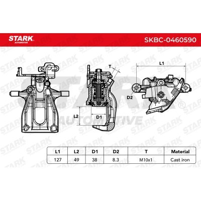 Brake Caliper Stark SKBC-0460590 SKBC-0460590 - photo 7