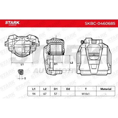Brake Caliper Stark SKBC-0460685 SKBC-0460685 - photo 6
