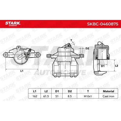 Brake Caliper Stark SKBC-0460875 SKBC-0460875 - photo 6