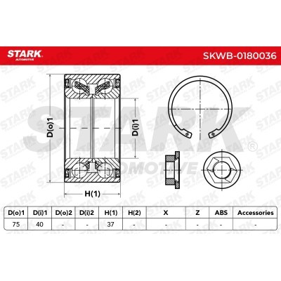 Wheel Bearing Stark SKWB-0180036 SKWB-0180036 - photo 3