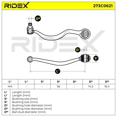 Control Arm RIDEX 273C0621 273C0621 - photo 5