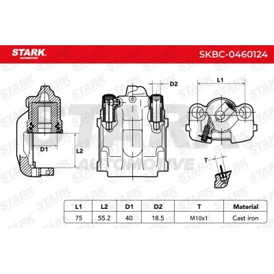 Brake Caliper Stark SKBC-0460124 SKBC-0460124 - photo 7