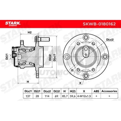 Wheel Bearing Stark SKWB-0180162 SKWB-0180162 - photo 3