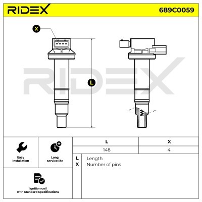 Ignition Coil RIDEX 689C0059 689C0059 - photo 4