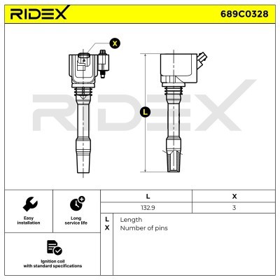 Ignition Coil RIDEX 689C0328 689C0328 - photo 5