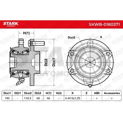 Wheel Bearing Stark SKWB-0180371 SKWB-0180371 - photo 3