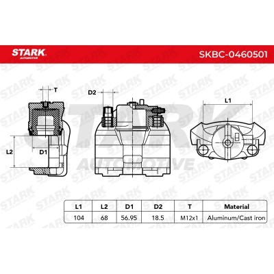 Brake Caliper Stark SKBC-0460501 SKBC-0460501 - photo 6