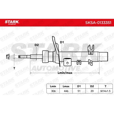 Shock Absorber Stark SKSA-0133351 SKSA-0133351 - photo 2