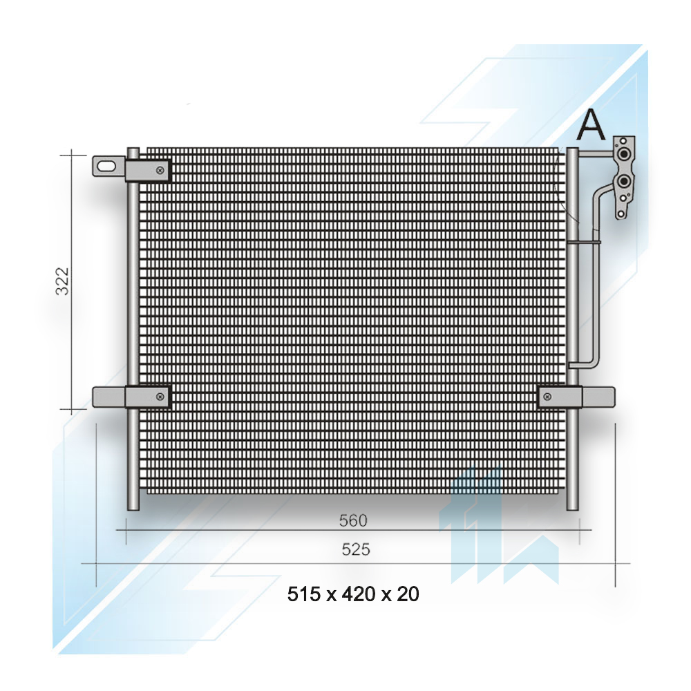 Condenser for BMW 3 (E46) 1998 - 2007 210BM3E460 - photo 1
