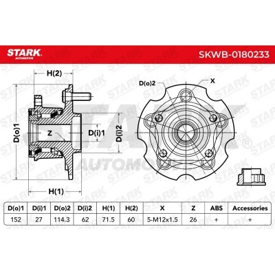 Wheel Bearing Stark SKWB-0180233 SKWB-0180233 - photo 4