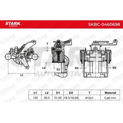 Brake Caliper Stark SKBC-0460698 SKBC-0460698 - photo 5