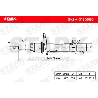 Shock Absorber Stark SKSA-0130580 SKSA-0130580 - photo 3