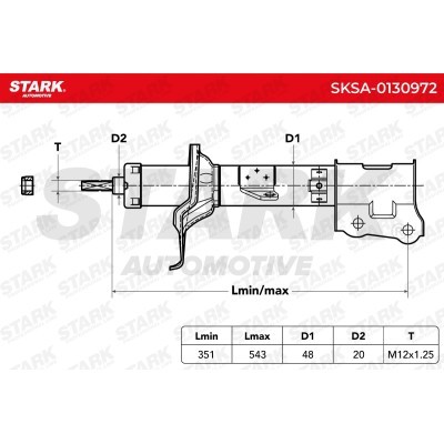 Shock Absorber Stark SKSA-0130972 SKSA-0130972 - photo 2
