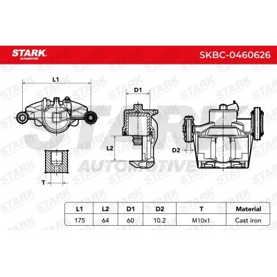 Brake Caliper Stark SKBC-0460626 SKBC-0460626 - photo 3