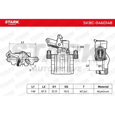 Brake Caliper Stark SKBC-0460148 SKBC-0460148 - photo 3