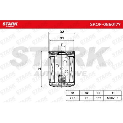 Oil Filter Stark SKOF-0860177 SKOF-0860177 - photo 5