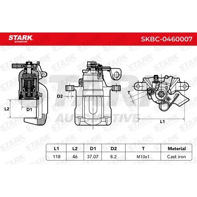 Brake Caliper Stark SKBC-0460007 SKBC-0460007 - photo 4