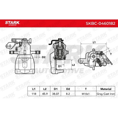 Brake Caliper Stark SKBC-0460182 SKBC-0460182 - photo 5