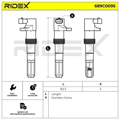 Ignition Coil RIDEX 689C0095 689C0095 - photo 4