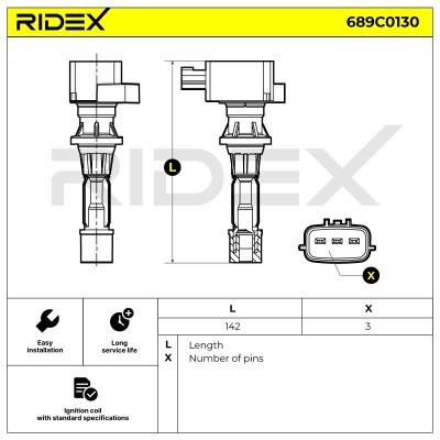 Ignition Coil RIDEX 689C0130 689C0130 - photo 4