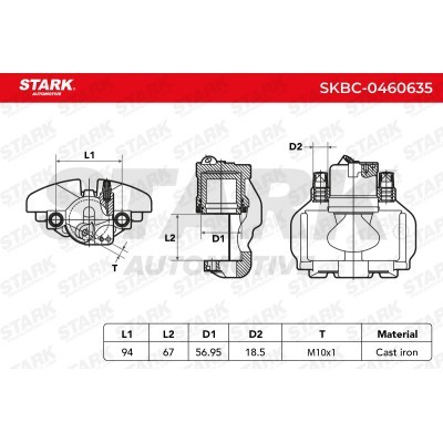 Brake Caliper Stark SKBC-0460635 SKBC-0460635 - photo 7