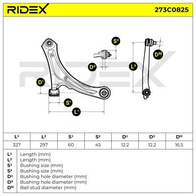 Control Arm RIDEX 273C0825 273C0825 - photo 6