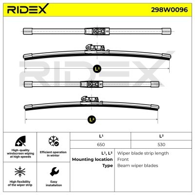 Wiper Blade RIDEX 298W0096 298W0096 - photo 6