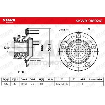 Wheel Bearing Stark SKWB-0180241 SKWB-0180241 - photo 3