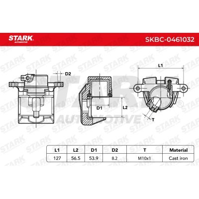 Brake Caliper Stark SKBC-0461032 SKBC-0461032 - photo 6