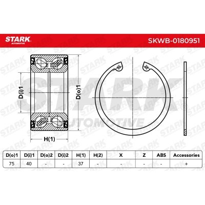 Wheel Bearing Stark SKWB-0180951 SKWB-0180951 - photo 6