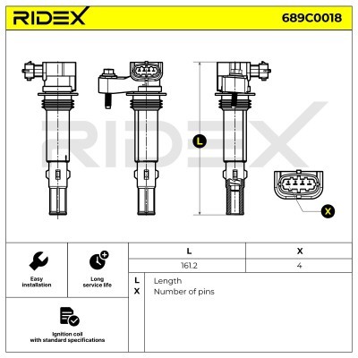 Ignition Coil RIDEX 689C0018 689C0018 - photo 7