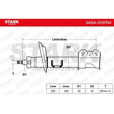 Shock Absorber Stark SKSA-0131741 SKSA-0131741 - photo 3