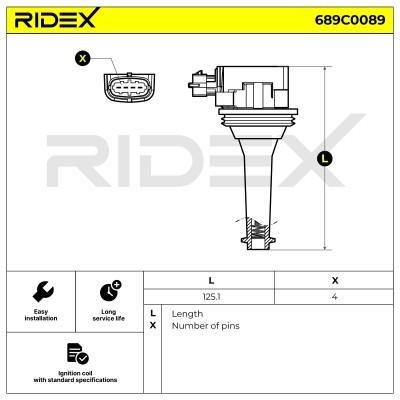 Ignition Coil RIDEX 689C0089 689C0089 - photo 6